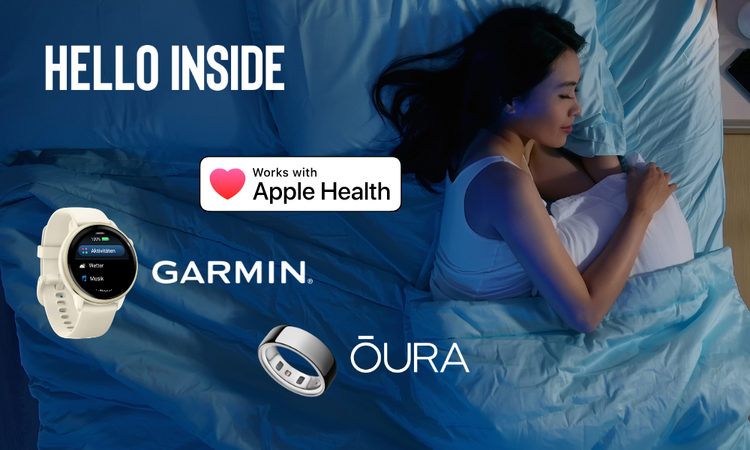 Wusstest du das? Du kannst deine Garmin Smartwatch, deinen Oura Ring oder Apple Health mit Hello Inside verbinden